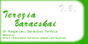 terezia baracskai business card